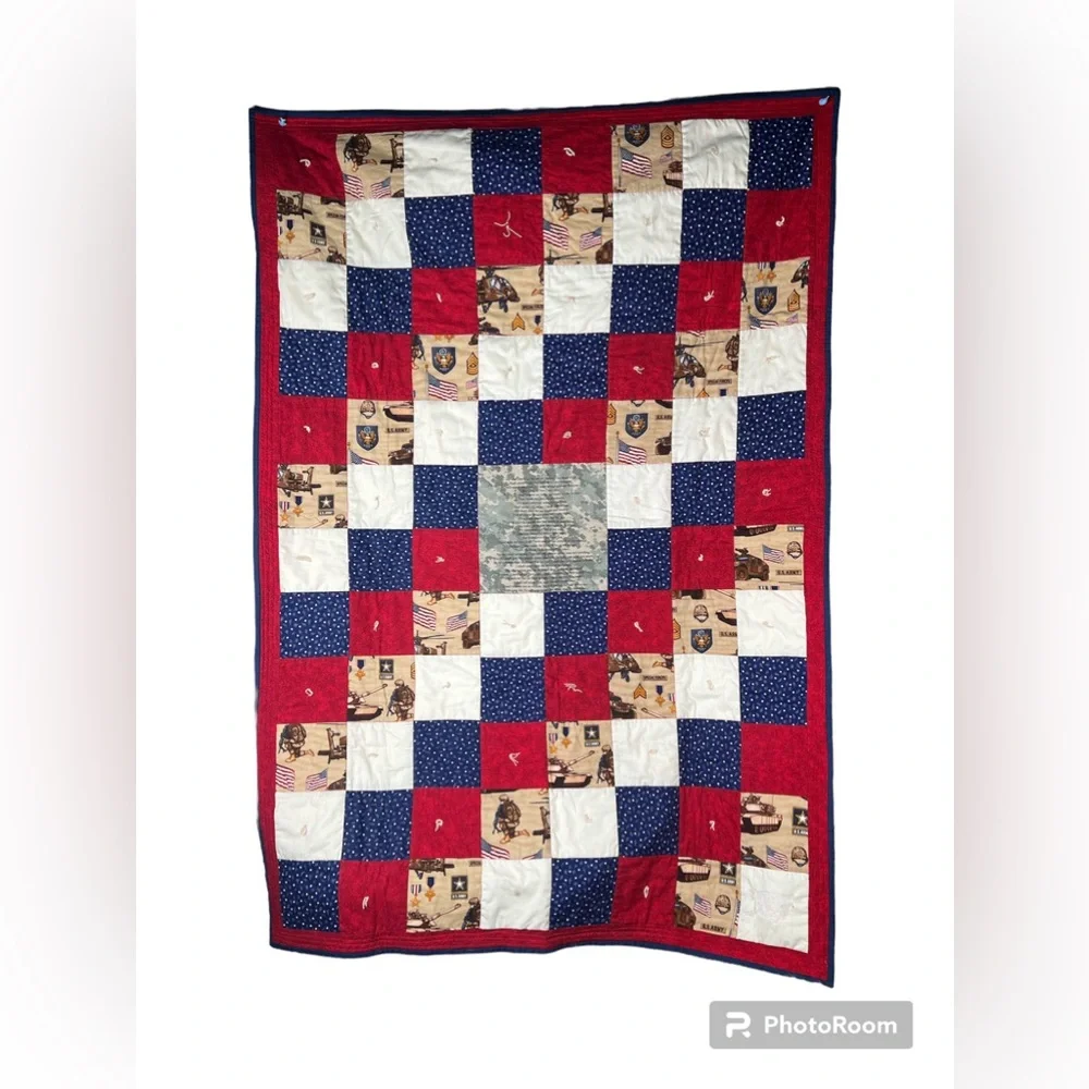 Army Handmade Prayer Quilt